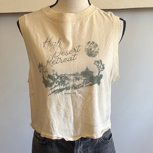 Spiritual Gangster High Desert Retreat Cream Muscle Tee